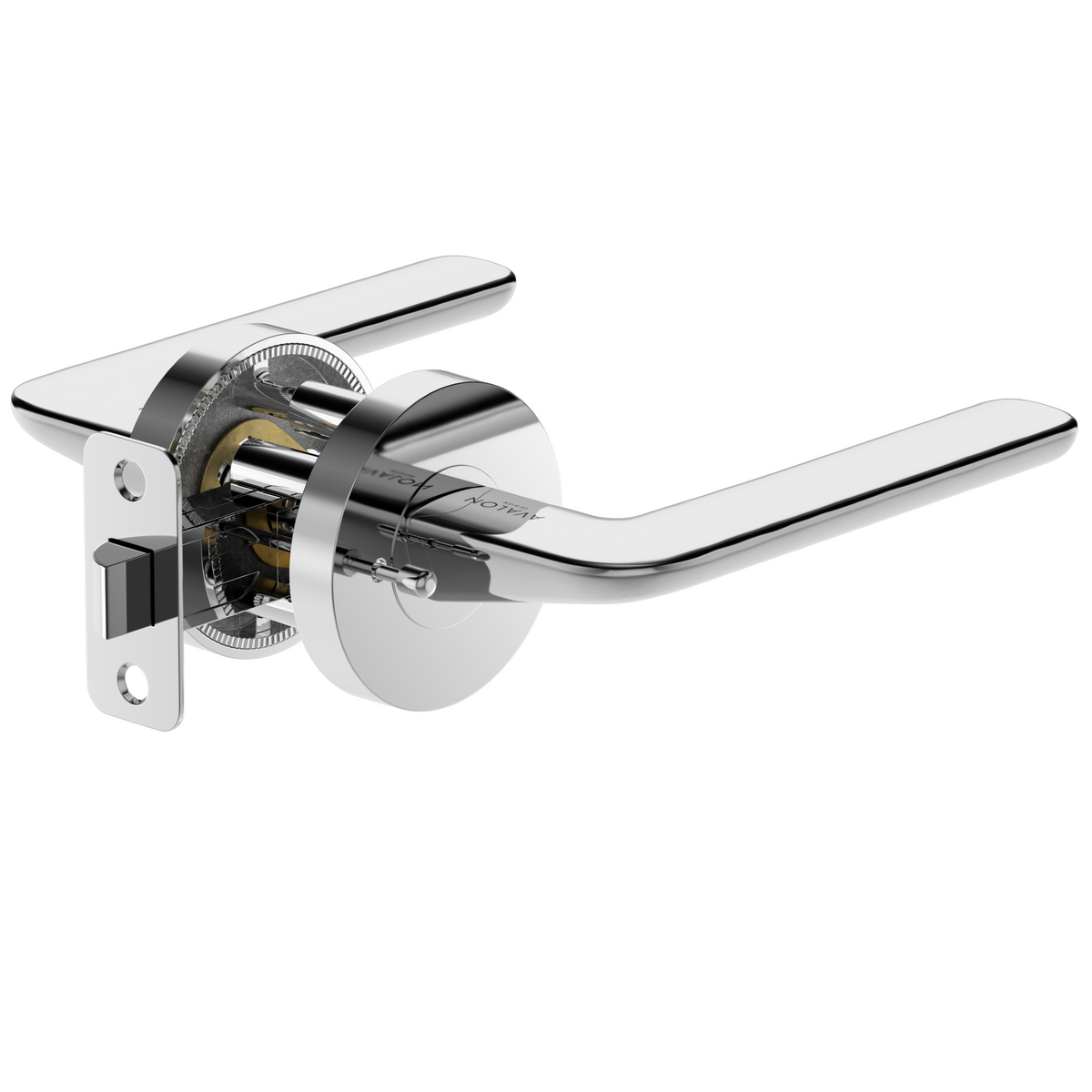 AVALON 0540 'MODENA' - Modern Door Handle Set in Polished Chrome AVALON 0540 'MODENA' - Modern Door Handle Set in Polished Chrome