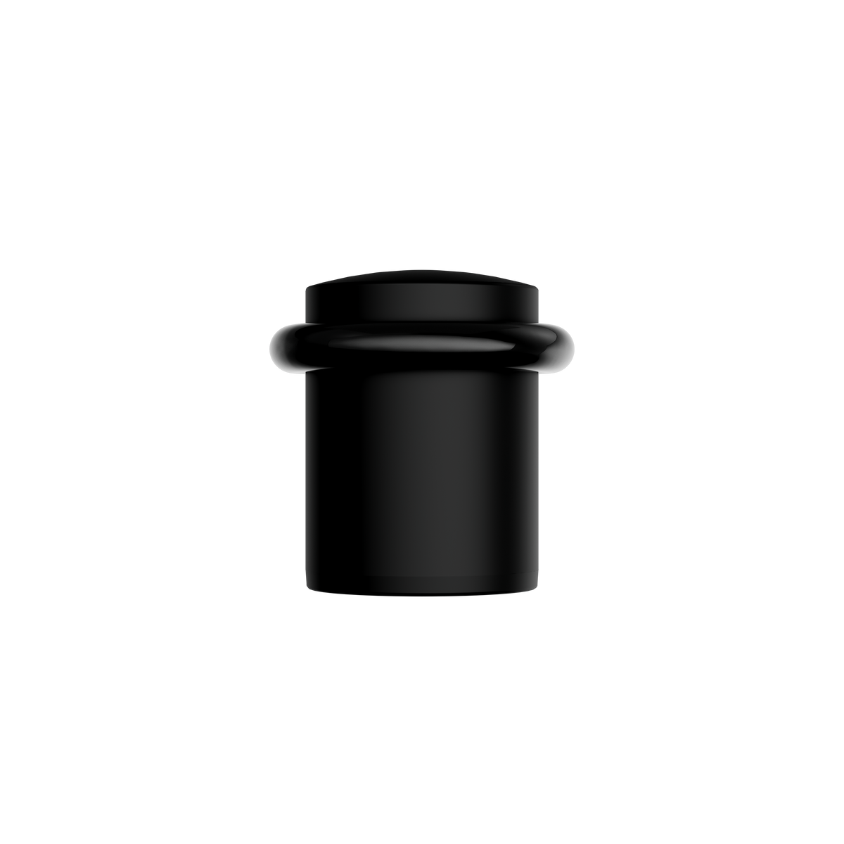 AVALON 'NOVA' - Round Door Stops in Matte Black Finish 1.4 inches (8 P ...