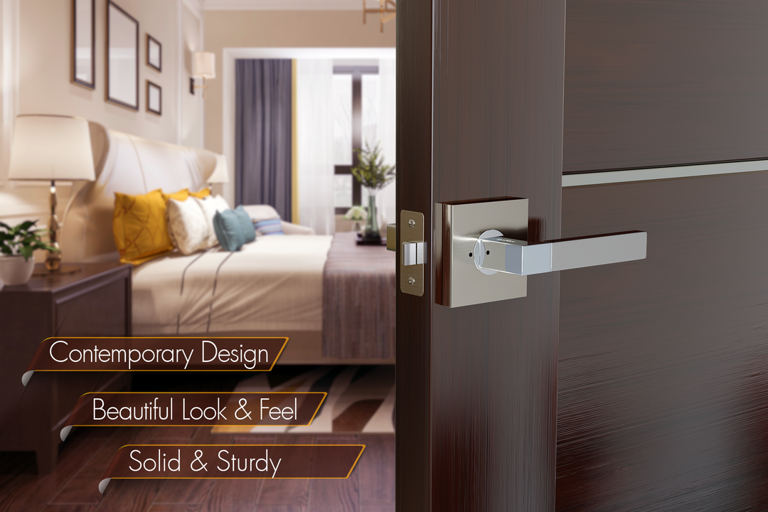 AVALON 0510 'MIRA' - Modern Door Handle Set (PRIVACY / PASSAGE) in