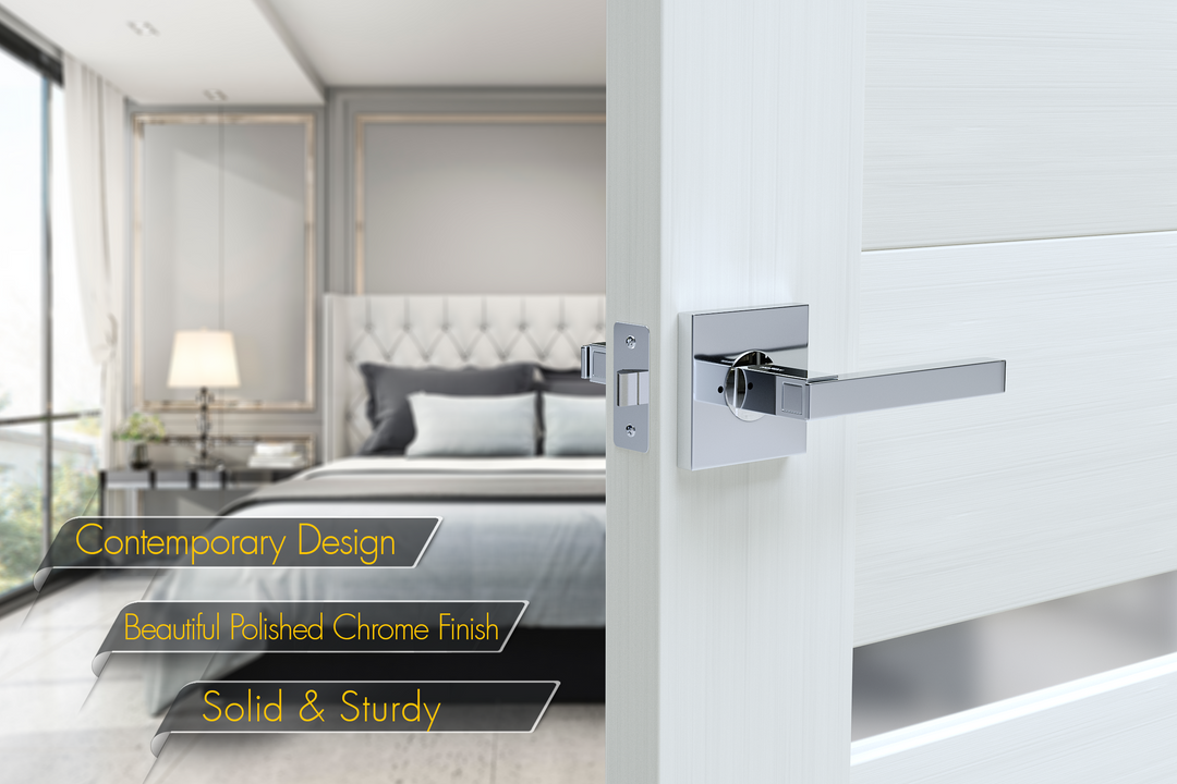 AVALON 0570 'NIKA' - Modern Door Handle Set (PRIVACY / PASSAGE) in